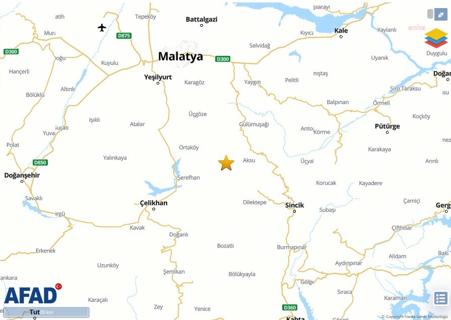 ADIYAMAN'IN SİNCİK İLÇESİNDE 4.0 BÜYÜKLÜĞÜNDE DEPREM MEYDANA GELDİ