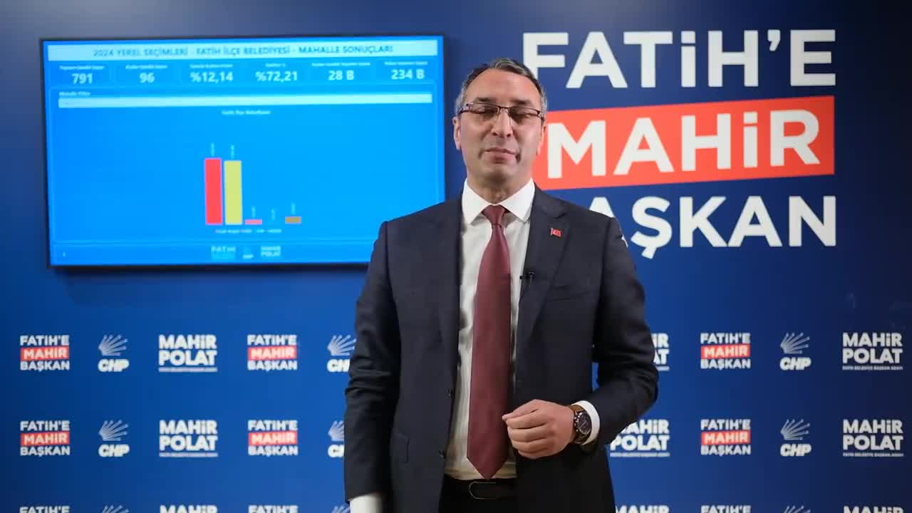 CHP’NİN FATİH ADAYI MAHİR POLAT: “2 PUAN ÖNDEYİZ. BAZI OKULLARDA ELEKTRİK KESİNTİSİ HABERLERİ GELMEYE BAŞLADI” 