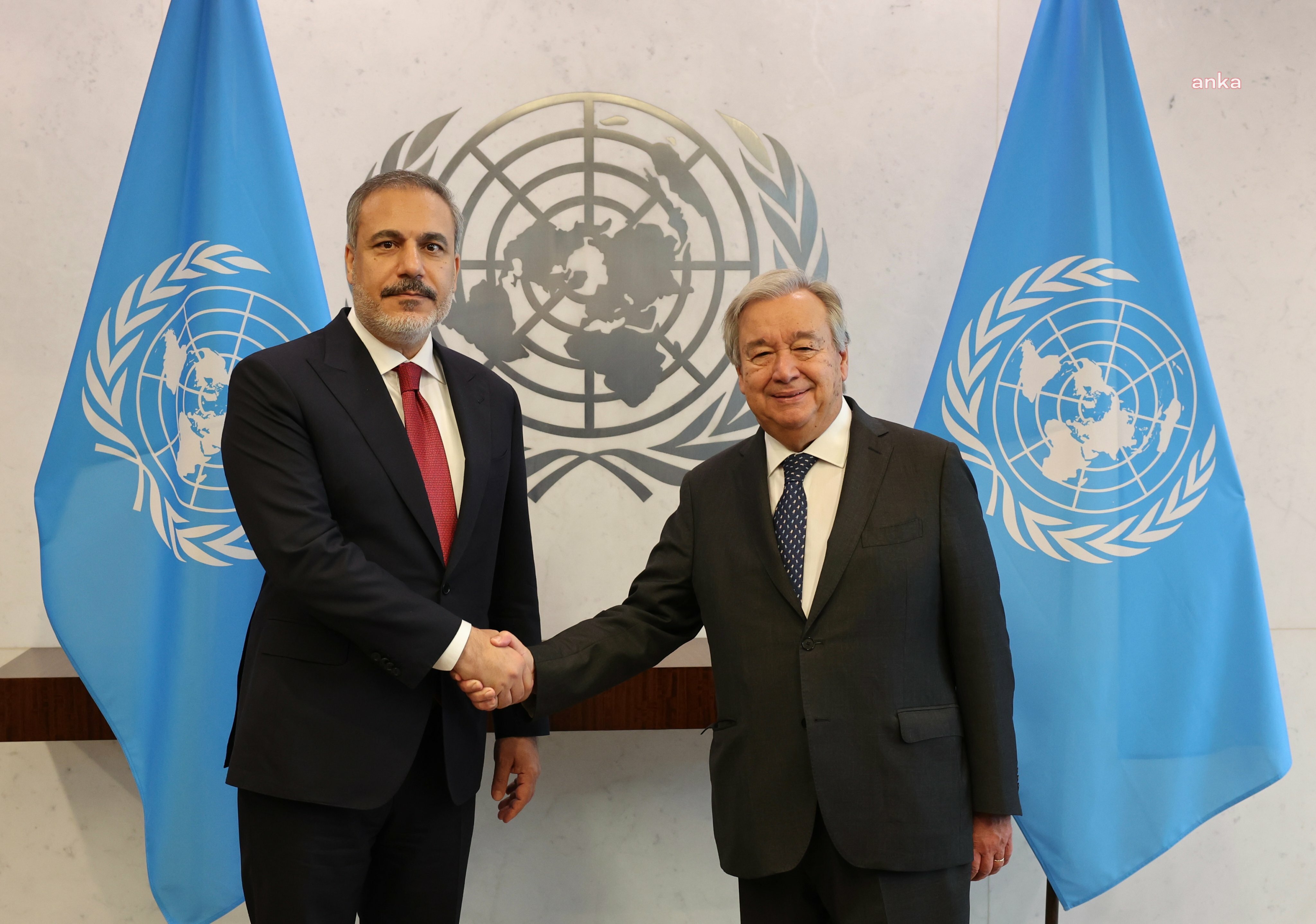 DIŞİŞLERİ BAKANI FİDAN, BM GENEL SEKRETERİ GUTERRES İLE GÖRÜŞTÜ 
