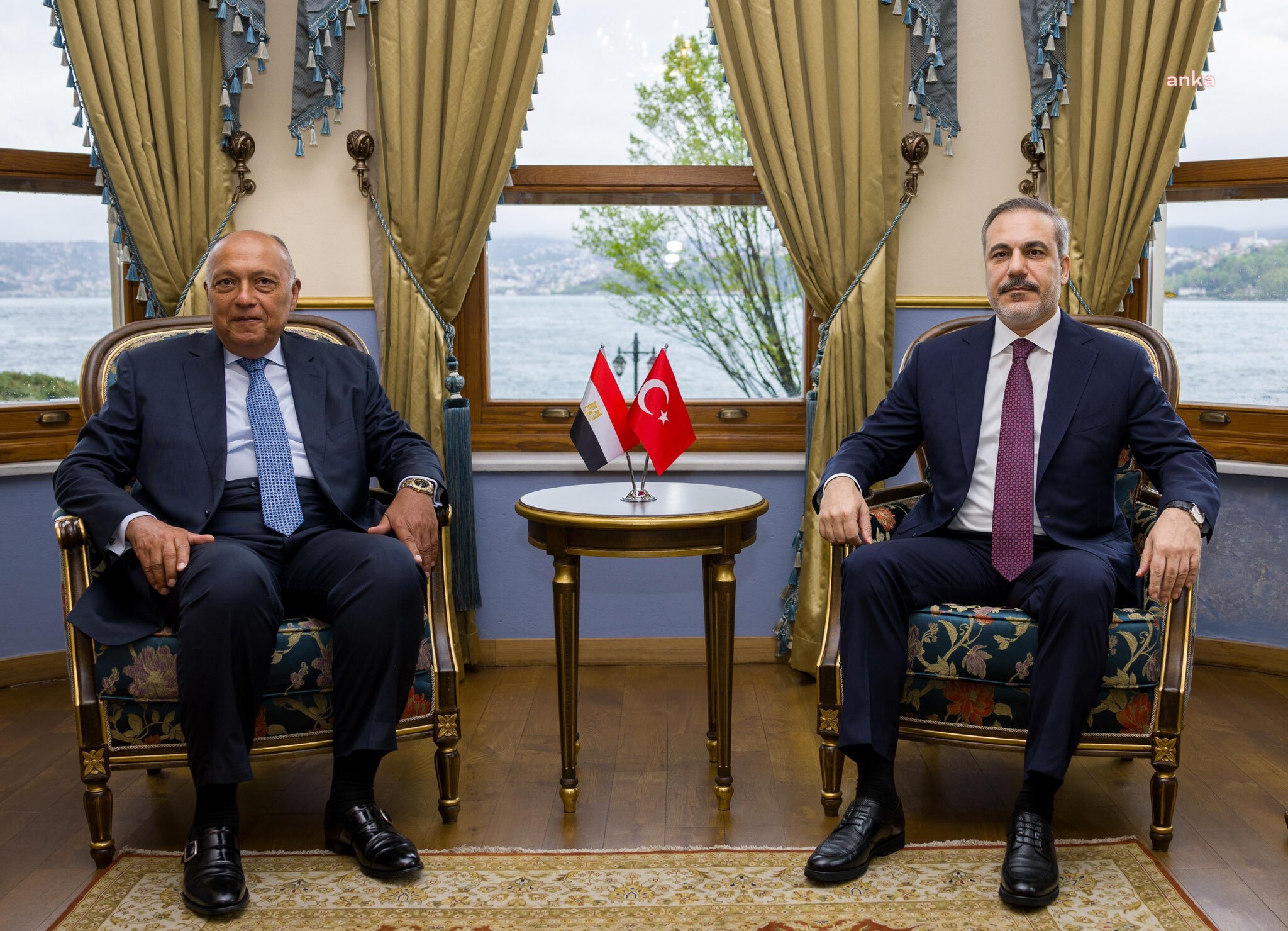Dışişleri Bakanı Fidan, Mısır Dışişleri Bakanı Şükri ile görüştü 