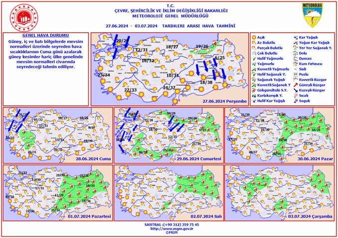 Meteoroloji'den "serinleten"  açıklama: Cuma gününden itibaren sıcaklıklar mevsim normallerine inecek