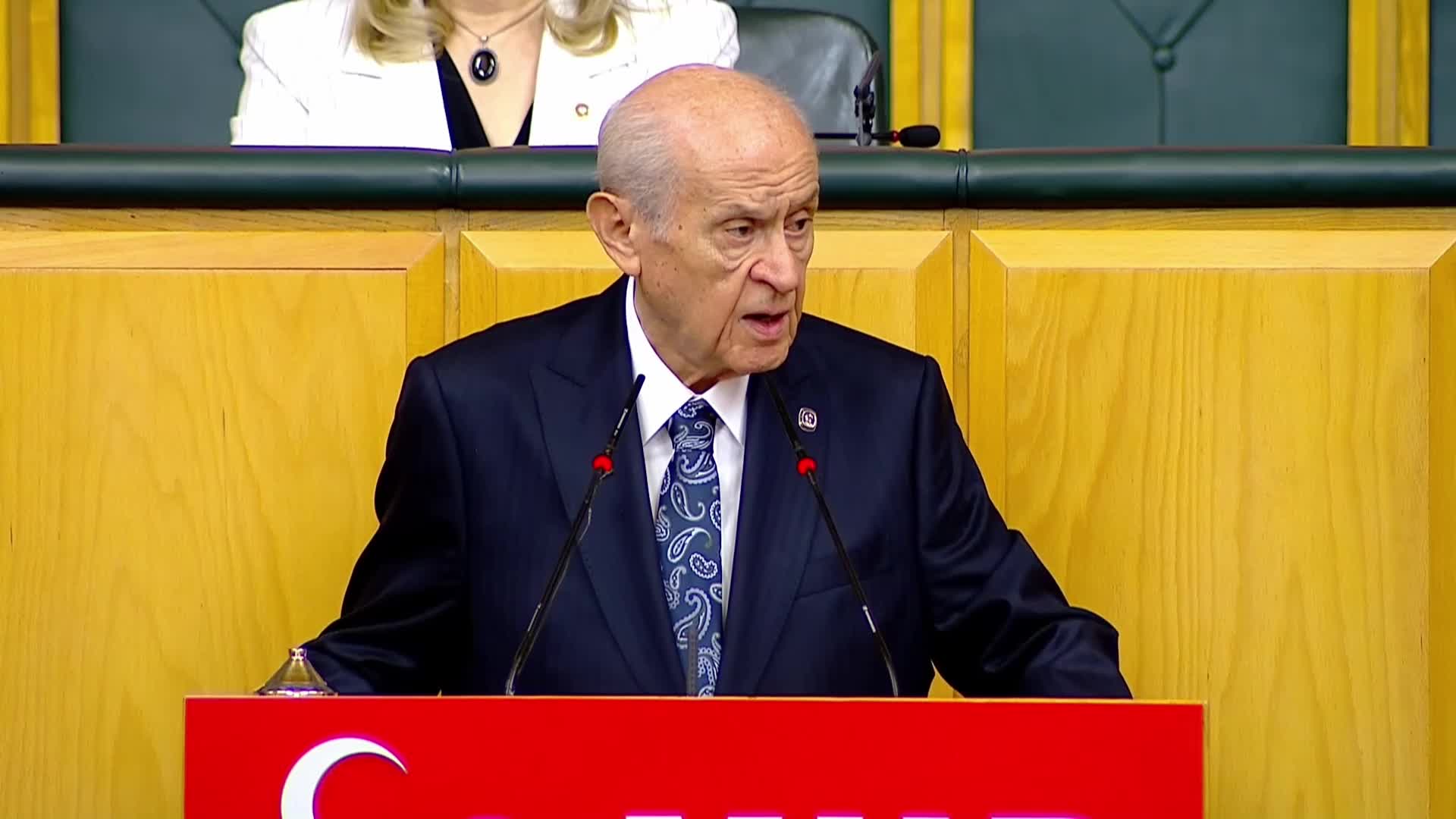 MHP grup toplantısı... Bahçeli'den ABD'ye tepki: "Böyle bir dost ancak ve ancak düşman başınadır''