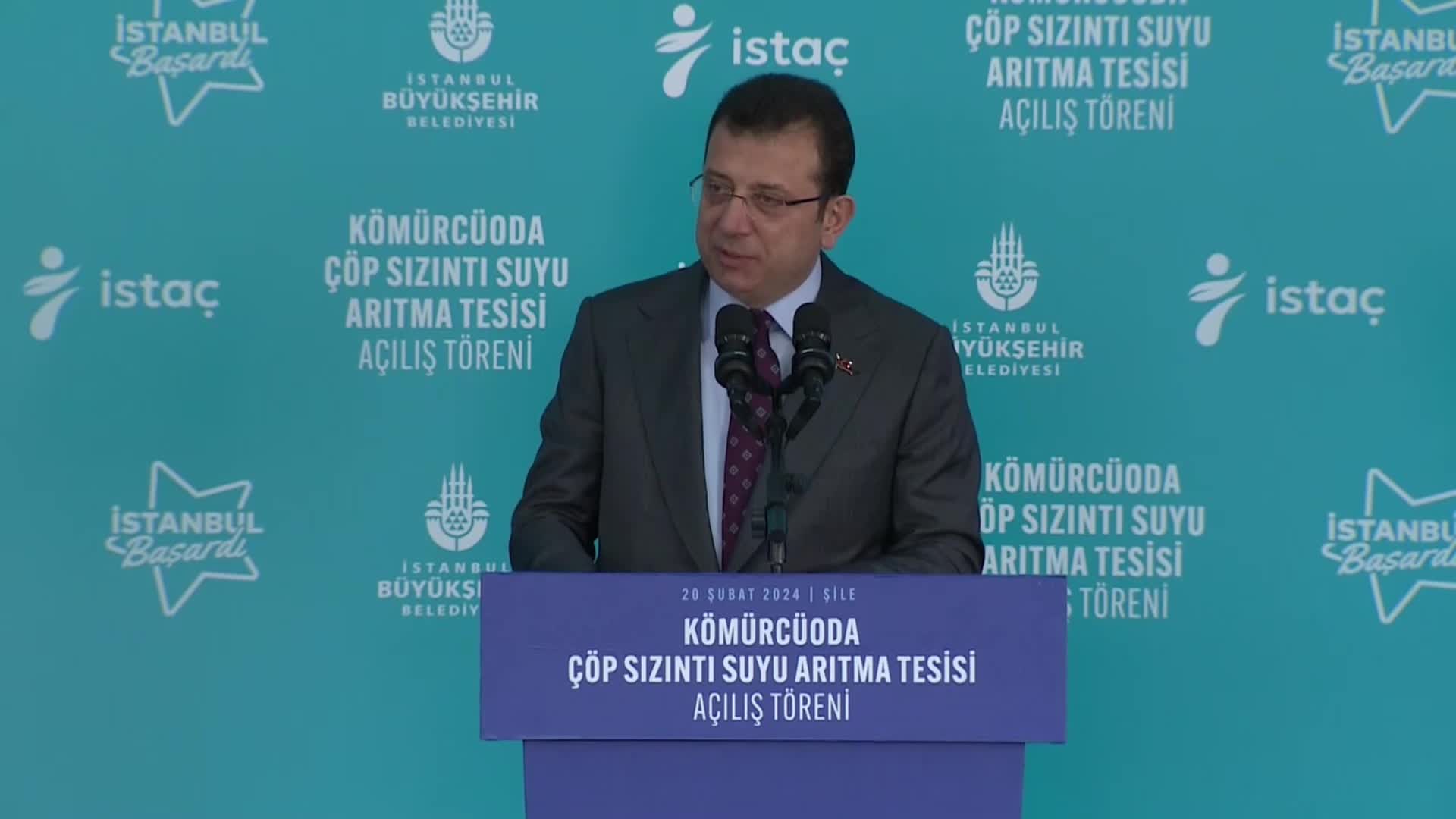 ŞİLE’DE ARITMA SIZINTI SUYU TESİSİ AÇILIŞINDA KONUŞAN İMAMOĞLU: “İNSANA, DOĞAYA DEĞER VERMEYEN YÖNETİCİLER, GELECEĞİMİZİ YOK EDİYORLAR”