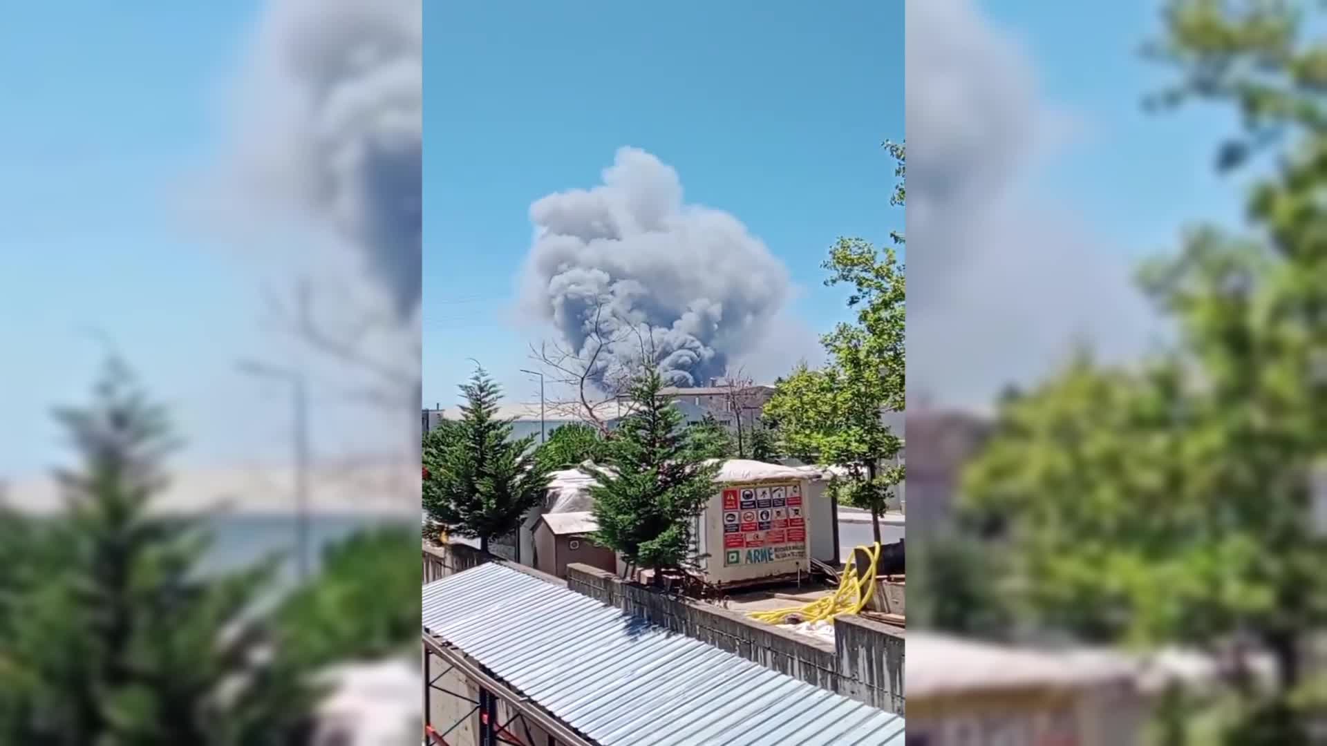Tuzla'da fabrika yangını