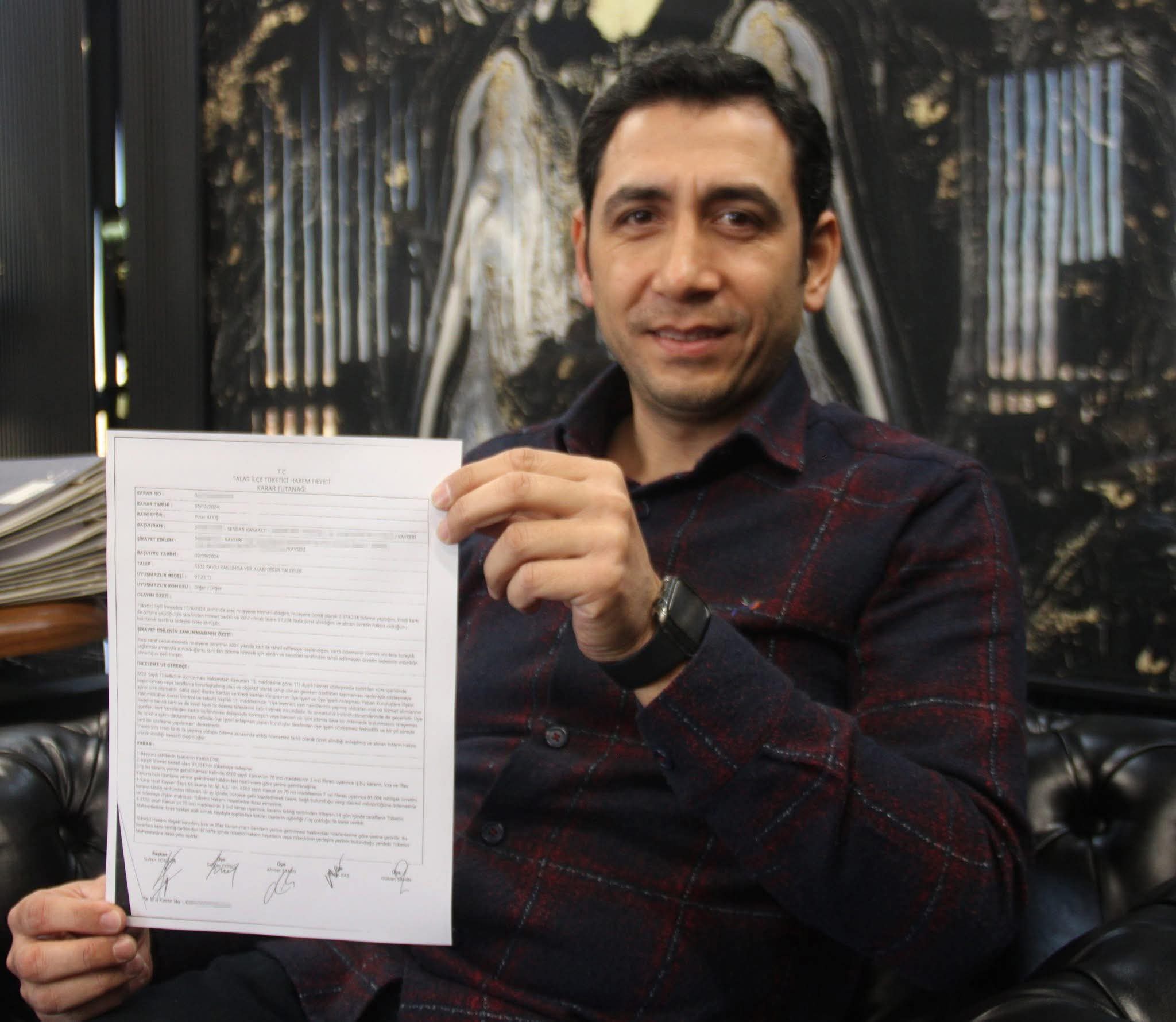 Kayseri’de vatandaş TÜVTÜRK’ü icraya verdi: 97 TL’lik komisyon 720 TL oldu!