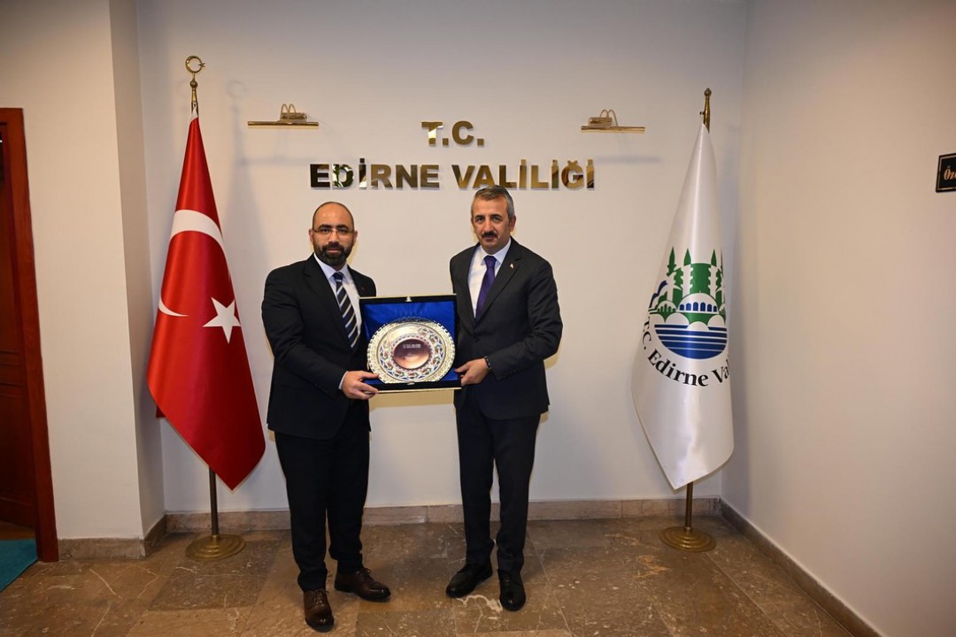 Başkan Yardımcısı Fatih Yavuz, Edirne Valisi Yunus Sezer’i Ziyaret Etti