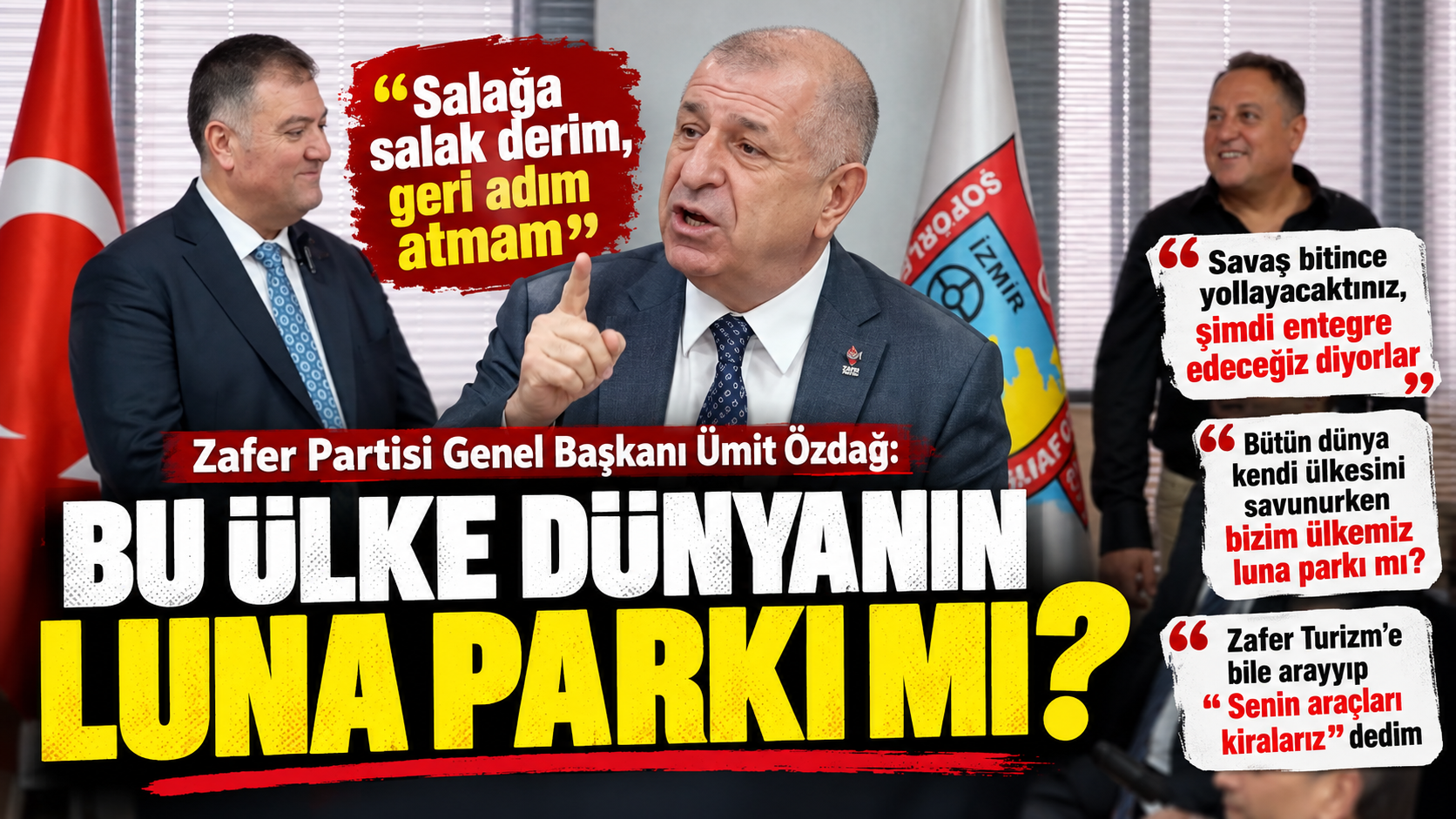 Ümit Özdağ’dan sığınmacı açıklaması: “Bizim ülkemiz dünyanın lunaparkı mı?”