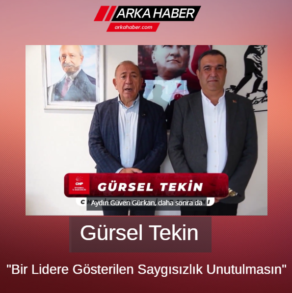 Gürsel Tekin'den Dikkat Çeken Çıkış: "Kırılan Sadece Bir Çerçeve Değil, Yılların Emeğidir"
