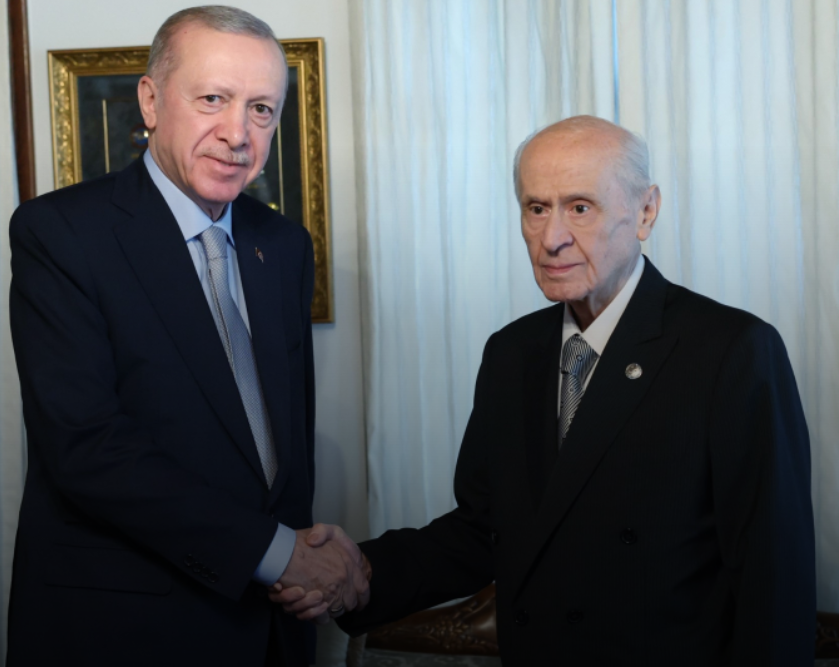 Cumhurbaşkanı Erdoğan, MHP Genel Başkanı Bahçeli ile görüştü