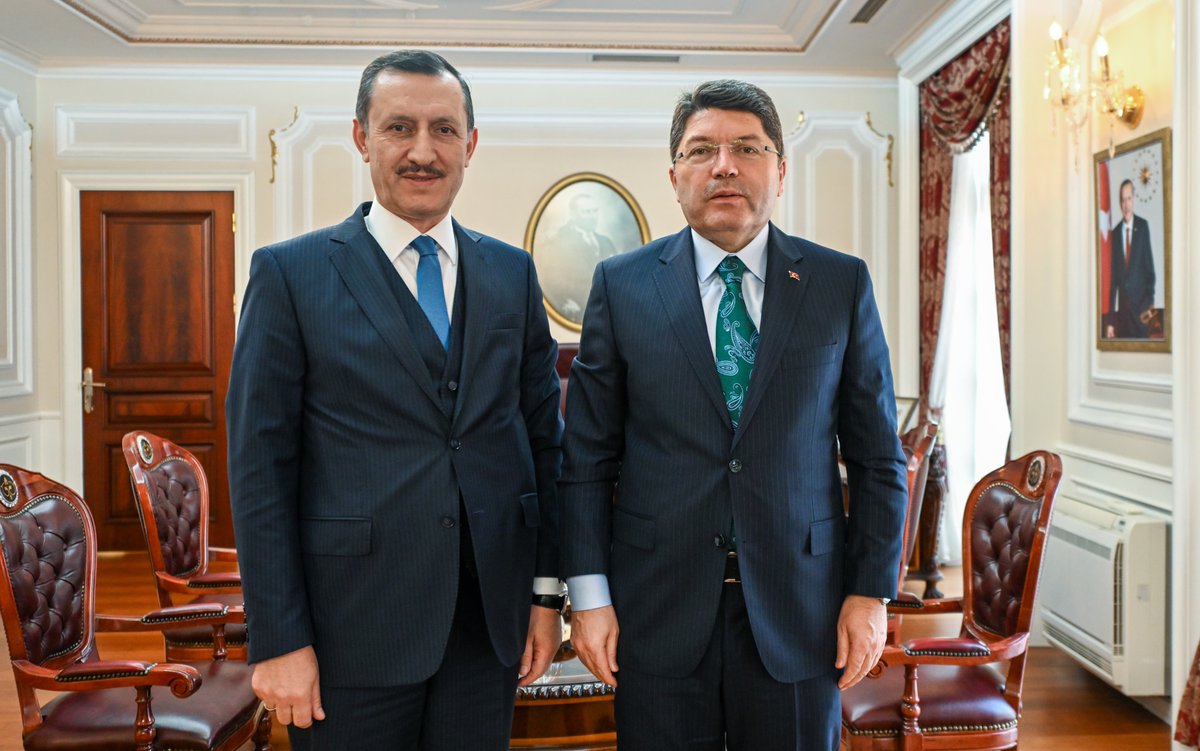 Adalet Bakanı Yılmaz Tunç, Suudi Arabistan Büyükelçisi Emrullah İşler'i Ağırladı