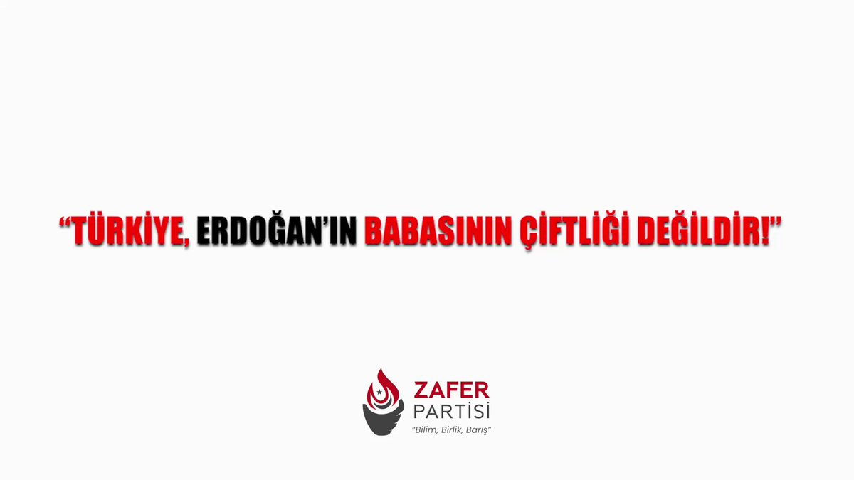 Ümit Özdağ: "Türk Milleti'nin Vatanı Erdoğan’ın Çiftliği Değil"