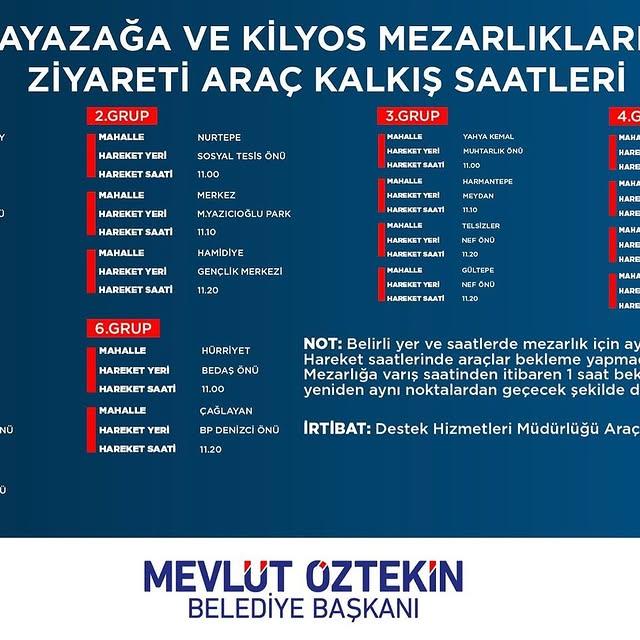Kağıthane Belediyesi’nden Ücretsiz Kabir Ziyareti Servisi