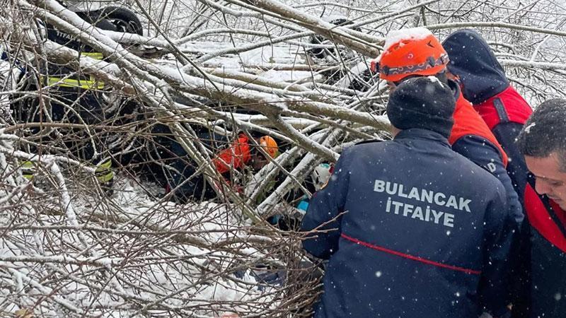 Giresun'da Karlı Yolda Feci Kaza: 6 Yaralı