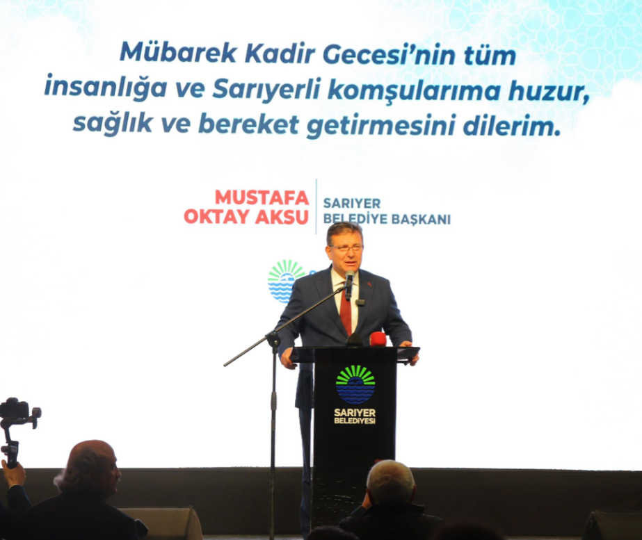 Sarıyer Belediye Başkanı Mustafa Oktay Aksu, Kadir Gecesi’nde komşularıyla  iftar açarak, bayramlaştı 