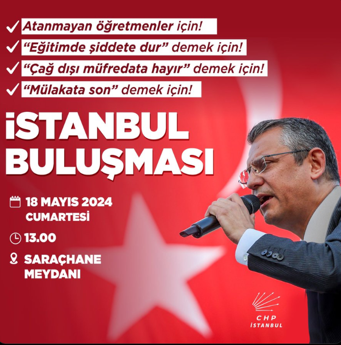 CHP'den Çağdaş Eğitim Mitingine Davet: "Eğitimde Kötü Gidişatı Durduracağız!"