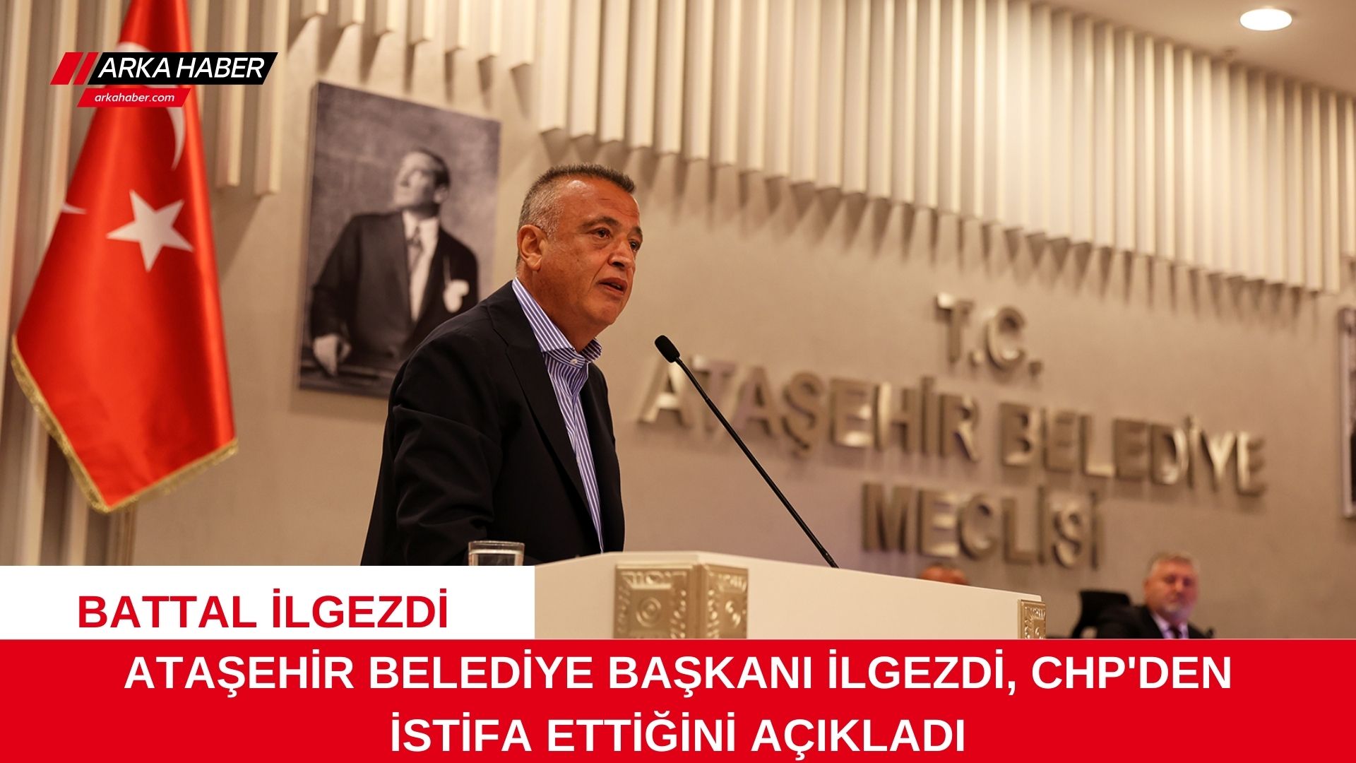 ATAŞEHİR BELEDİYE BAŞKANI İLGEZDİ, CHP'DEN İSTİFA ETTİĞİNİ AÇIKLADI