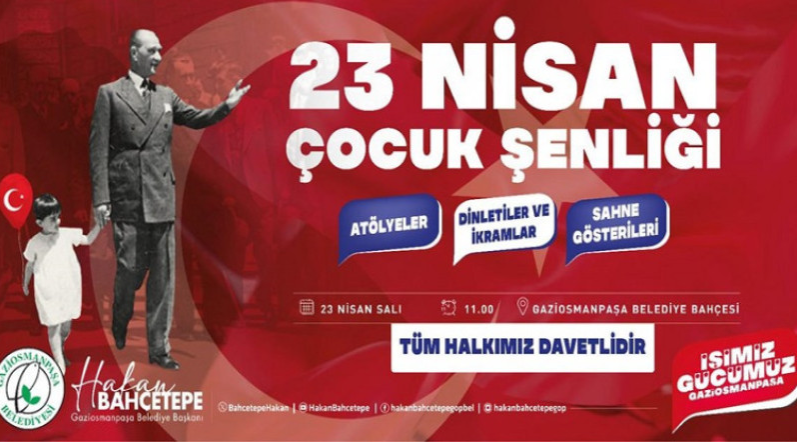 23 Nisan Coşkusu Gaziosmanpaşa’da Doyasıya Yaşanacak