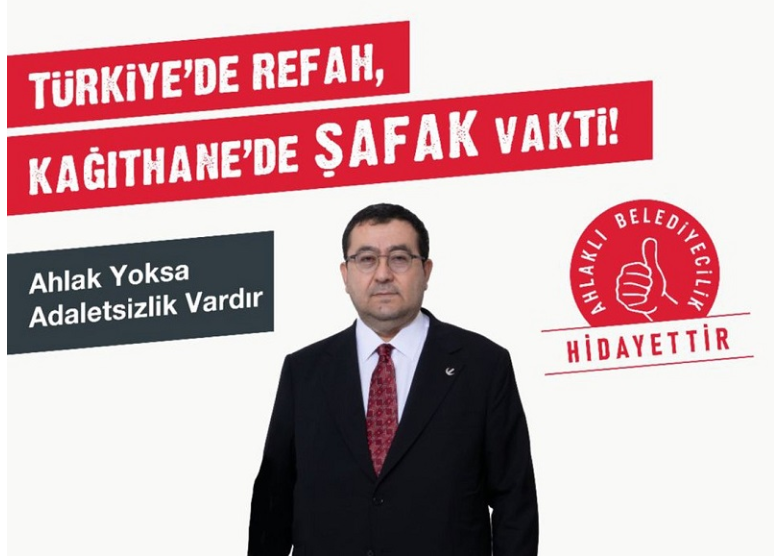 YENİDEN REFAH PARTİSİ KAĞITHANE BELEDİYE BAŞKAN ADAYI AV. BURHAN ASAF ŞAFAK:''KAĞITHANE HALKINA AHLAKLI BELEDİYECİLİK VAADEDİYORUZ''