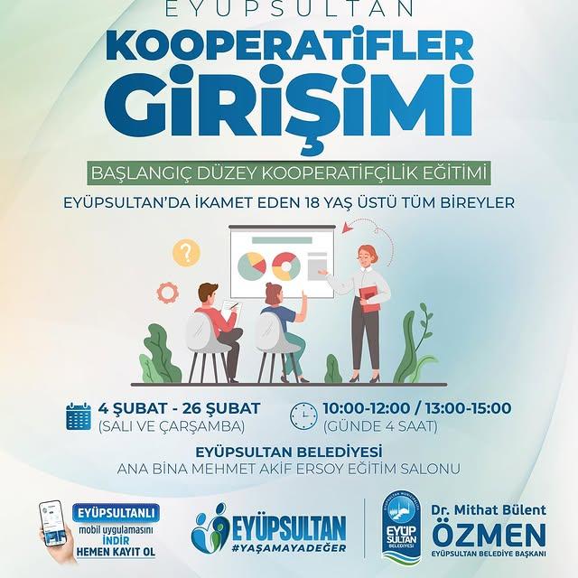 Eyüpsultan'da Kooperatifçilik Eğitimi Başlıyor