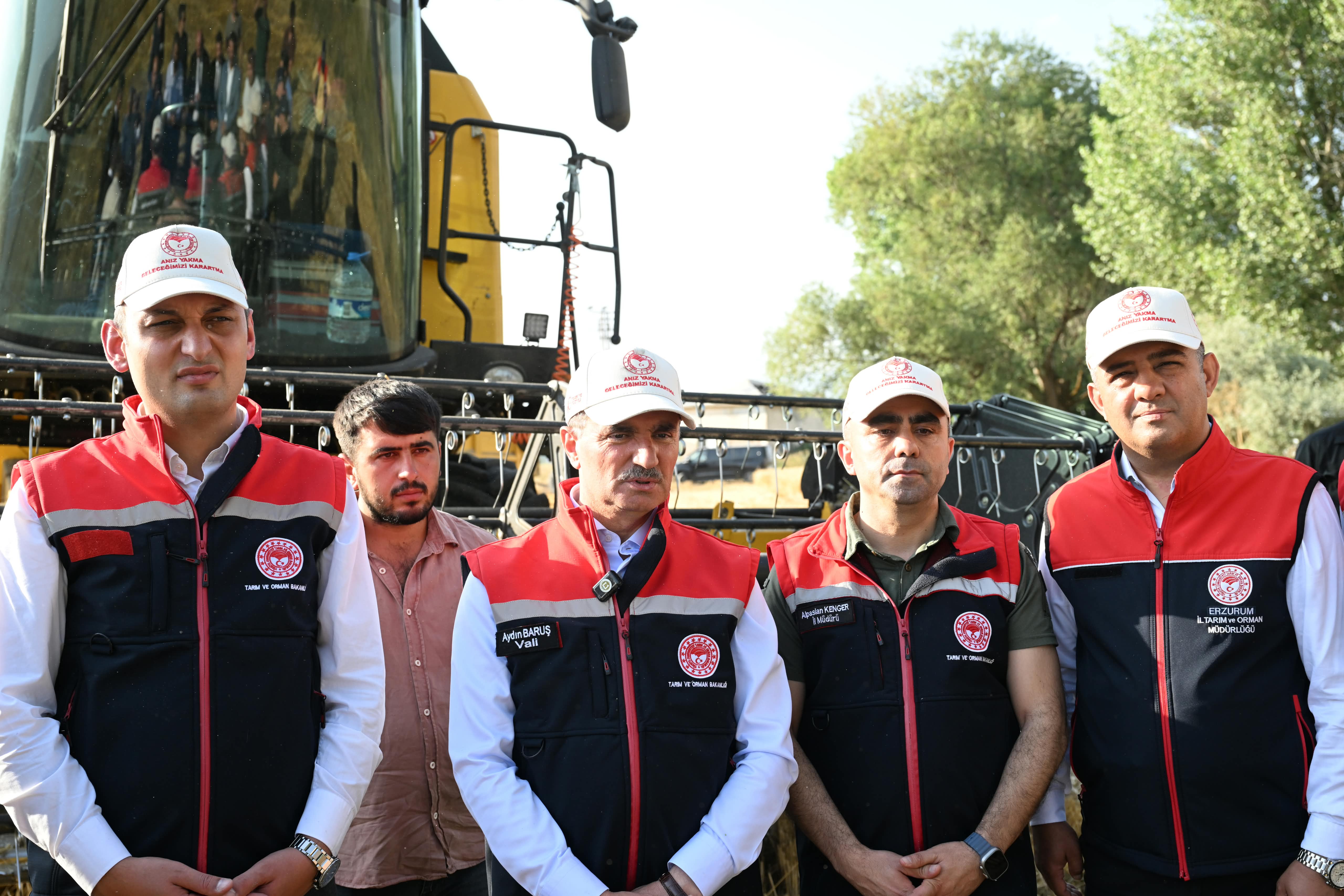 Erzurum’da Yerli Tohumla Bereketli Hasat: 650 Dekarlık Arazide Buğday Hasadı Başladı