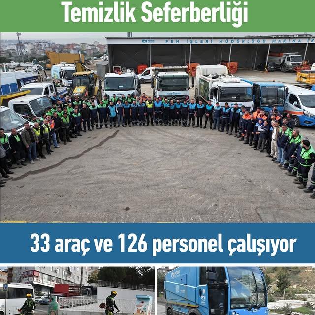 Pendik'te Ramazan Bayramı Öncesi Büyük Temizlik Başladı