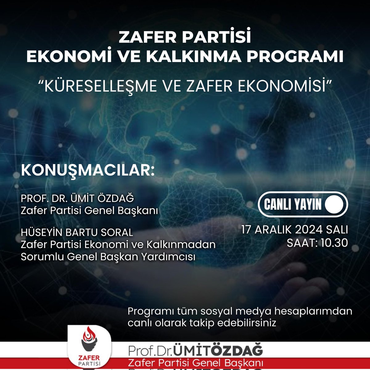 Zafer Partisi'nden Ekonomi Programı Tanıtımı