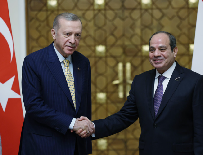 CUMHURBAŞKANI ERDOĞAN  MISIR CUMHURBAŞKANI ABDULFETTAH ES-SİSİ İLE GÖRÜŞTÜ