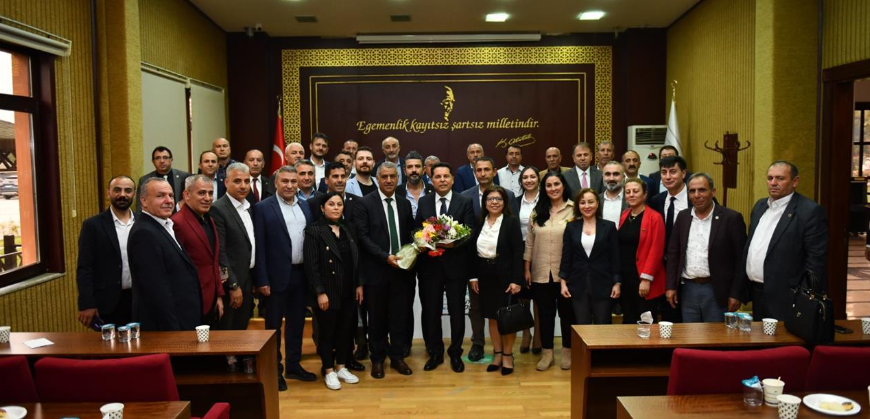 Muhtarlardan Başkan Özer’e Hayırlı Olsun Ziyareti